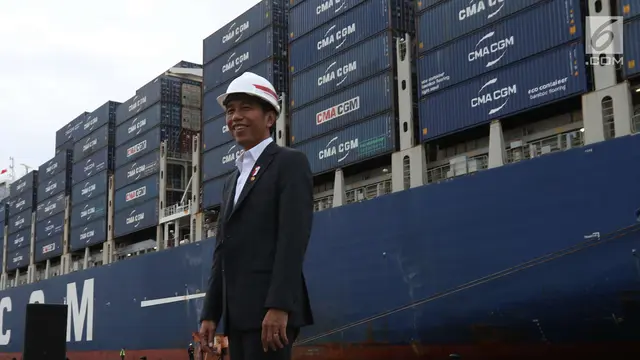 Tunjukkan Ekonomi Berjalan Baik, Jokowi Lepas Langsung Ekspor ke AS