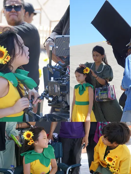 <p>Sepekan setelah MV dirilis, Gisel kembali membagikan foto-foto BTS dari lagu Gala Bunga Matahari lewat Instagram-nya. Gempi serius memperhatikan monitor seperti sedang mereview aktingnya. (Foto: Instagram/ gisel_la)</p>