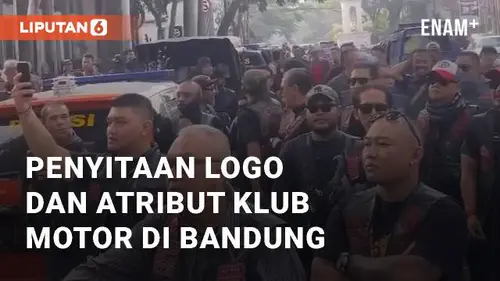 VIDEO: Detik-detik Penyitaan Logo dan Atribut Klub Motor di Bandung