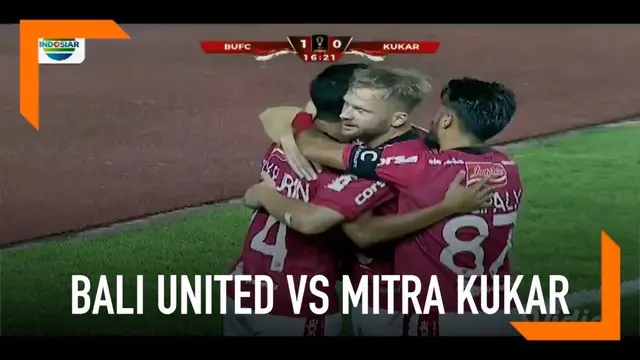 Bali United mencukur Mitra Kukar 3-0 pada persaingan Grup B Piala Presiden 2019. Laga berlangsung di Stadion Patriot Chandrabhaga, Bekasi, Jawa Barat.
