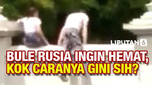 Peristiwa langka terjadi di kawasan wisata Candi Prambanan. Dua wisatawan asing asal Rusia nekat panjat pagar Candi Prambanan. Buat apa?