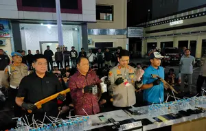 3 Bandar dan 104 Pemakai Ditangkap dari Kampung Narkoba di Makassar