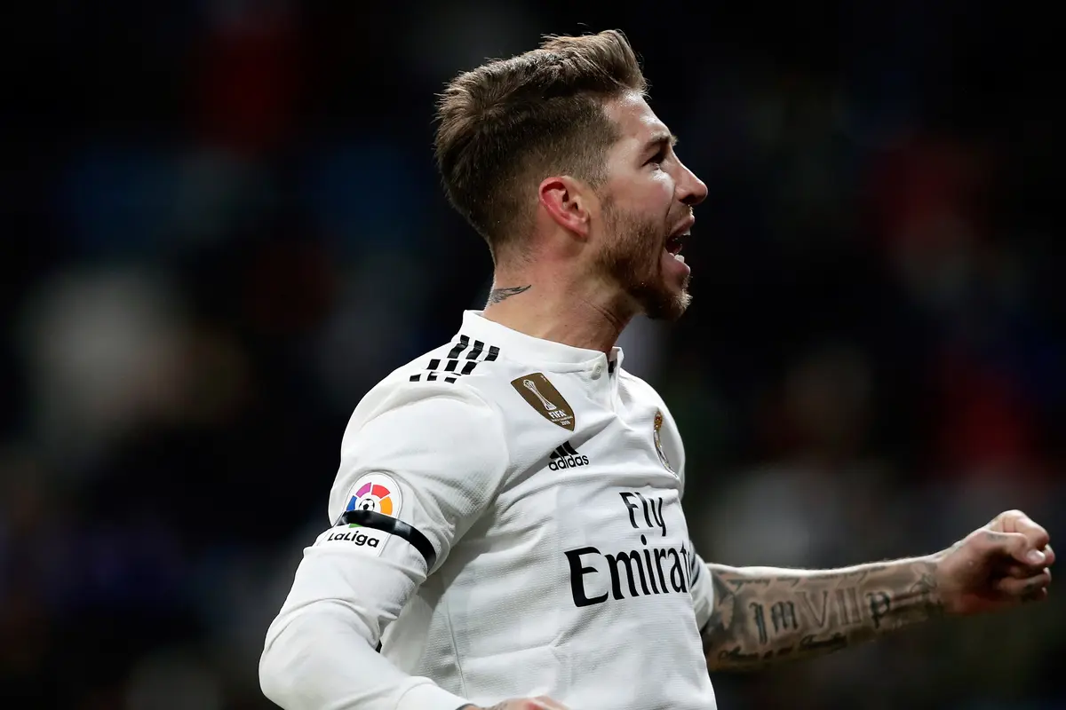 Sergio Ramos Cetak Gol ke-100
