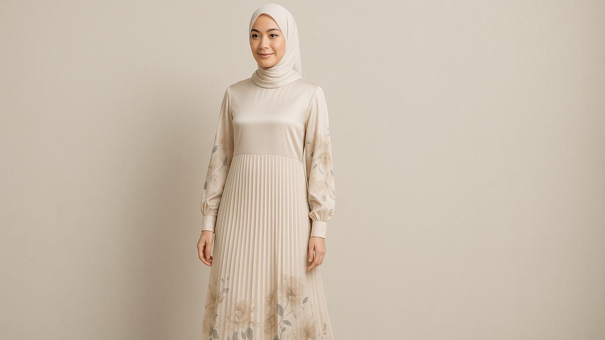 7 Model Gamis Bunga untuk Kondangan agar Terlihat Elegan