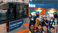 Viral SMA 3 Bandung sewa Kereta Luar Biasa saat study tour (Sumber: TikTok/khanasrl)