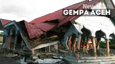 Gempa berkekuatan 6,4 SR menimpa Pidie Jaya Aceh