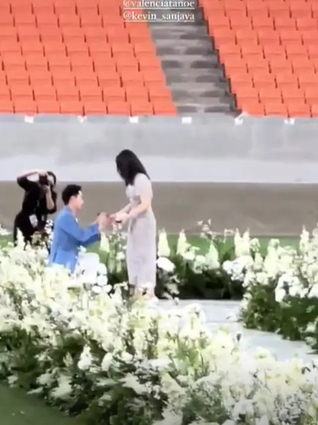7 Momen Kevin Sanjaya Lamar Valencia Tanoesoedibjo, Beri Kejutan di Stadion