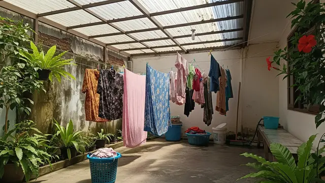 6 Pilihan Atap Jemuran yang Tidak Bikin Area Tambah Panas, Rumah Tetap Sejuk