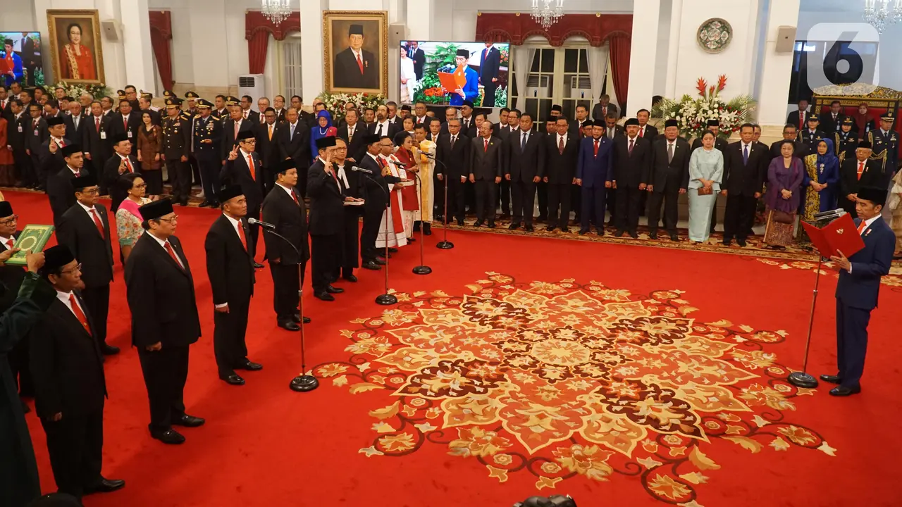 Pelantikan Menteri Kabinet Indonesia Maju