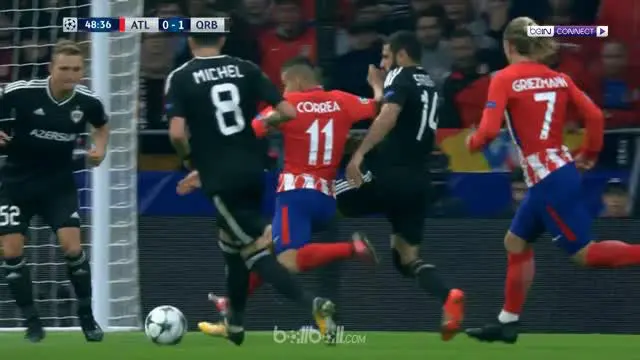 Atletico Madrid bermain imbang 1-1 melawan Qarabag FK pada matchday keempat Liga Champions. This video is presented by Ballball.