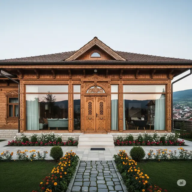 Rumah Sederhana Unik di Desa.