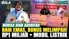 Nurisa Dian Ashrifah Panen Bonus Usai Raih Emas Asian Games 2026, Dapat Rp1 Miliar dan Mobil Listrik