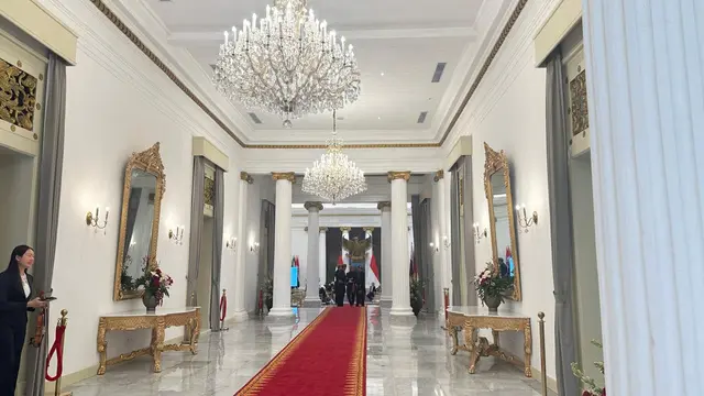 Wajah baru Gedung Pancasila Kementerian Luar Negeri RI usai mengalami pemugaran. (Liputan6/Benedikta Miranti)