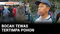 Kegiatan jalan-jalan santai berubah jadi duka di Bangkalan, Jawa Timur. Seorang bocah SD peserta jalan santai tewas tertimpa batang pohon yang tumbang.