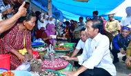 Presiden Joko Widodo atau Jokowi memastikan harga kebutuhan pokok sangat baik menjelang Hari Raya Idul Adha 2024. (Lizsa Egeham).