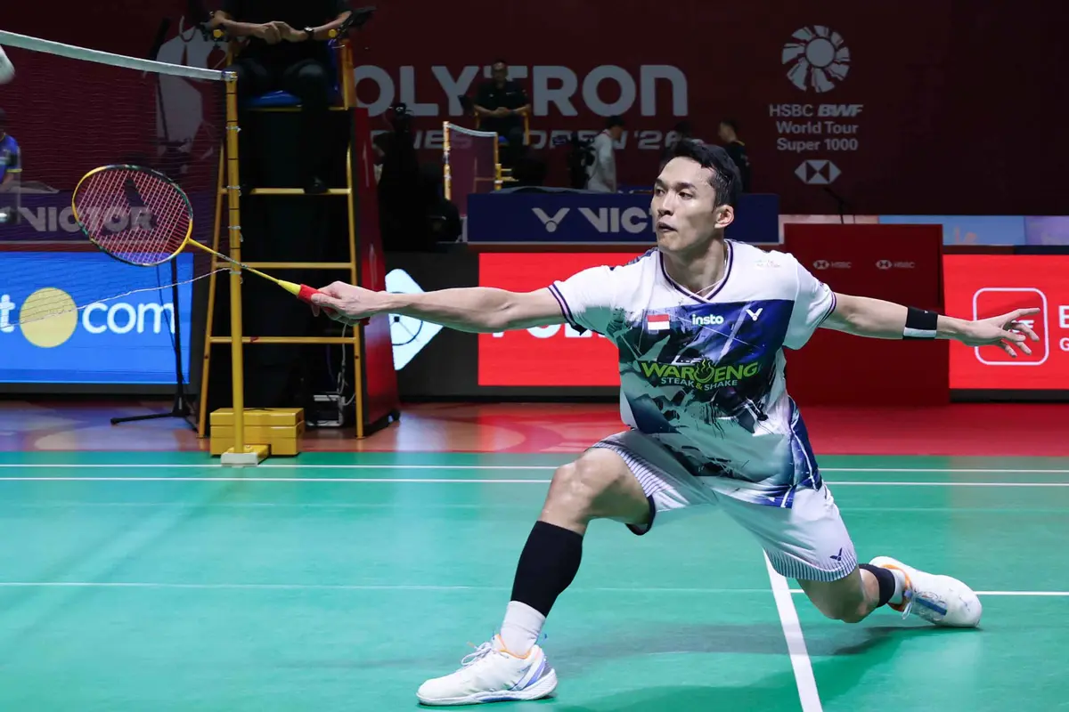 Jonatan Christie Berhasil Lewati Ujian Pertama di Indonesia Open 2026