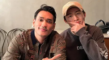 Afgan dan B.I atau Kim Hanbin memang diketahui sempat melakukan kolaborasi dalam lagu Illa Illa. Bahkan, saat Afgan berlibur ke Korea Selatan, keduanya sempat bertemu. (Liputan6.com/IG/@afgan__)