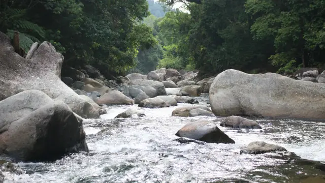 Menikmati Air Terjun Nyarai dengan Berjalan Kaki