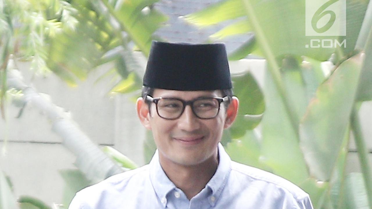 Sandiaga Uno Serahkan LHKPN ke KPK