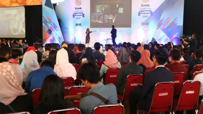 Emtek Goes to Campus (EGTC) 2017 Bandung. (Liputan6.com/Kukuh Saokoni)
