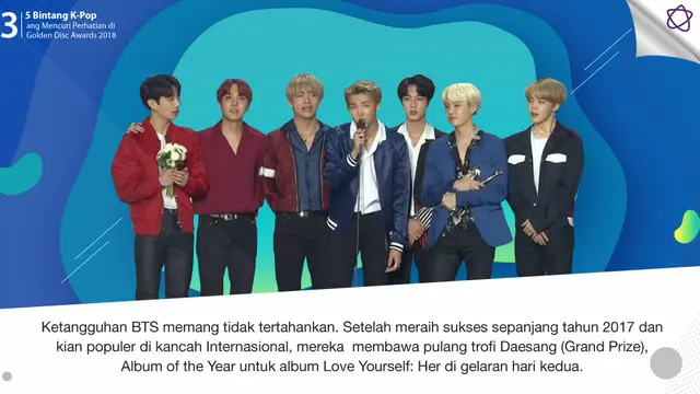 [Bintang] 5 Bintang K-Pop yang Mencuri Perhatian di Golden Disc Awards 2018