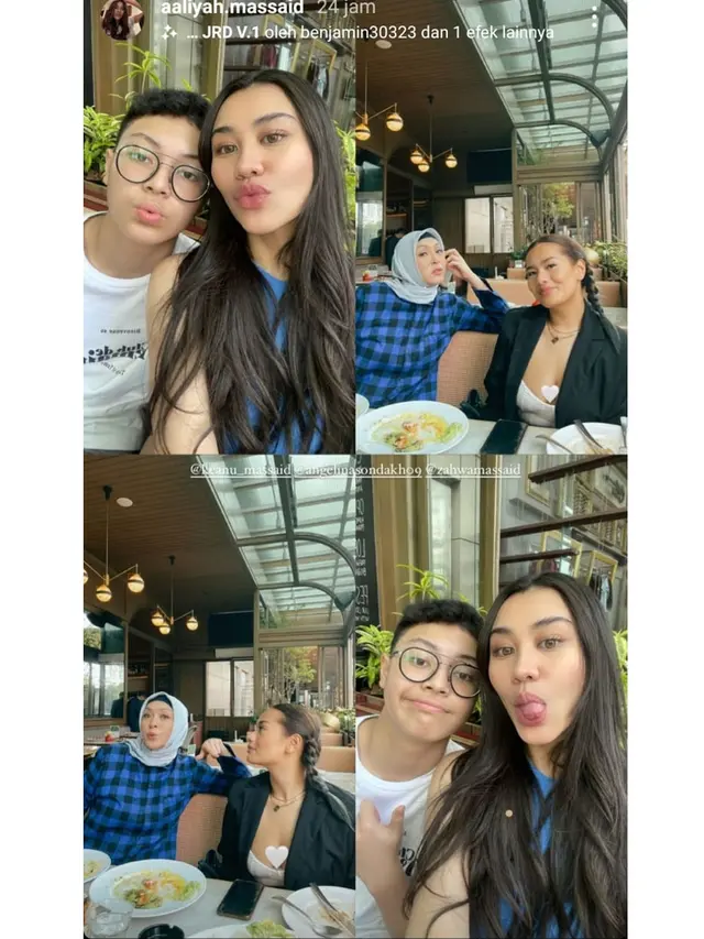6 Momen Angelina Sondakh Hangout Bareng Ketiga Buah Hatinya, Penuh Kehangatan