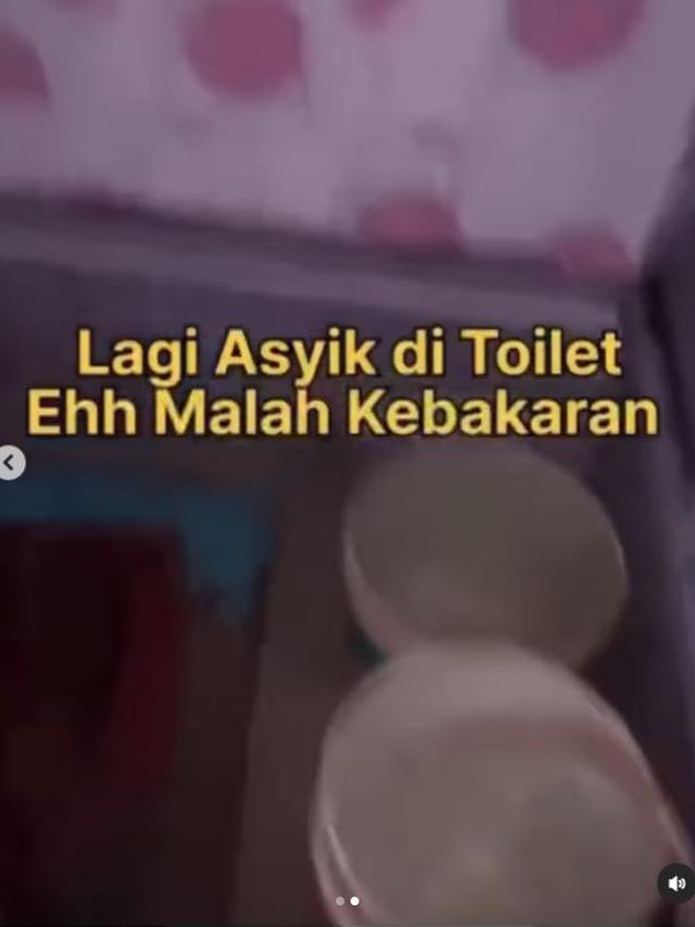 Momen Pemuda Masih di Toilet saat Kebakaran, Netizen: Kameramen Selalu Selamat