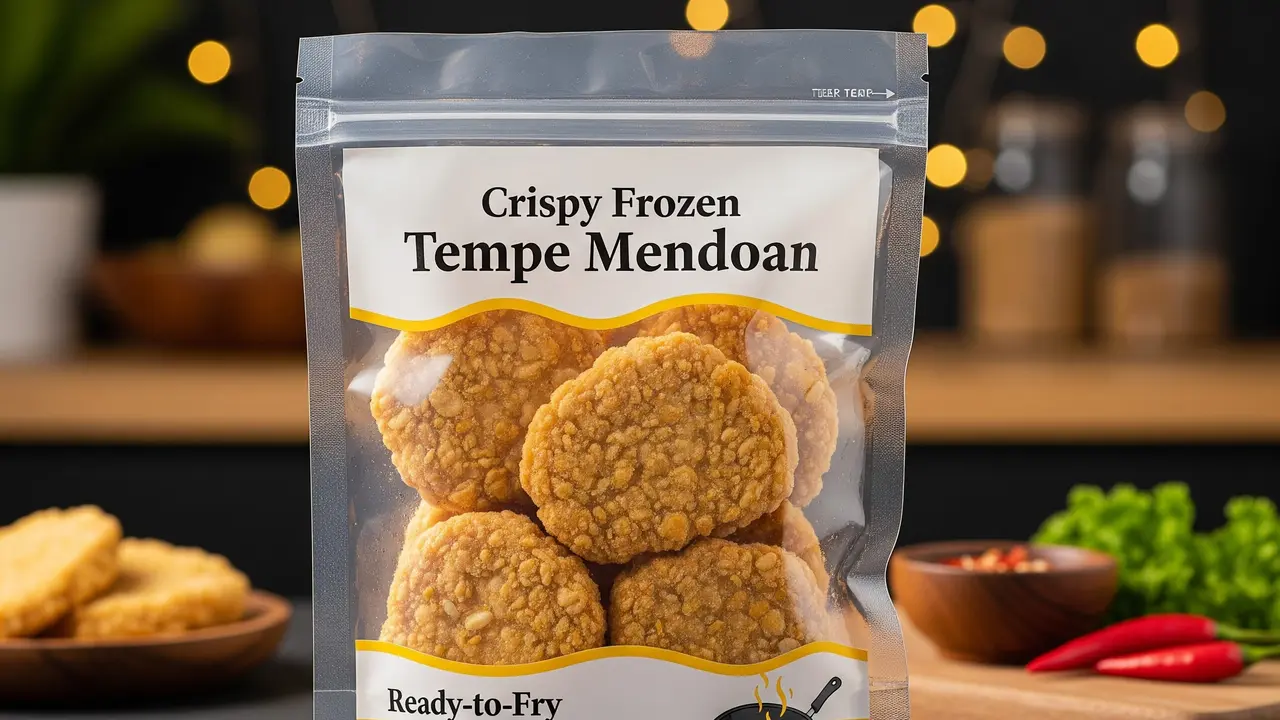 Ilustrasi Tempe Mendoan Kriuk