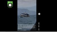 Penelusuran  klaim video kapal ferry penyeberangan Banyuwangi-Bali tenggelam.
