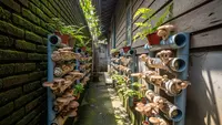 7 Ide Kebun Jamur Mini di Lorong Samping Rumah, Produktif Meski Lahan Sempit