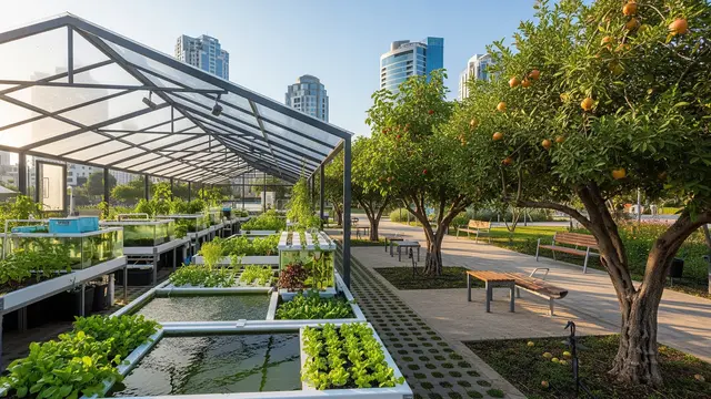 Desain Urban Garden dengan Pohon Buah Tahan Panas/Gemini AI