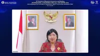 Pejabat Gubernur Sementara Bank Indonesia (BI) Destry Damayanti saat Konferensi Internasional Bulletin of Monetary Economics and Banking (BMEB) ke-20 dan Call for Papers di Bali. (Foto: Bank Indonesia)