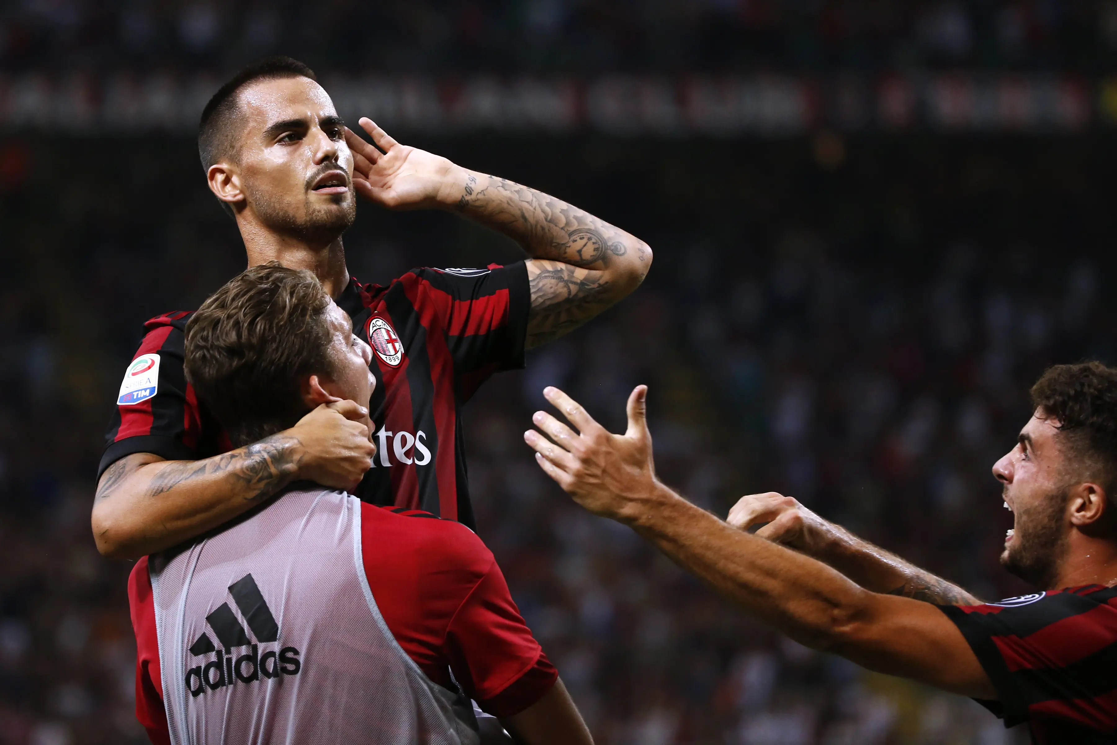 Gelandang AC Milan, Suso (AFP/Marco Bertorello). 