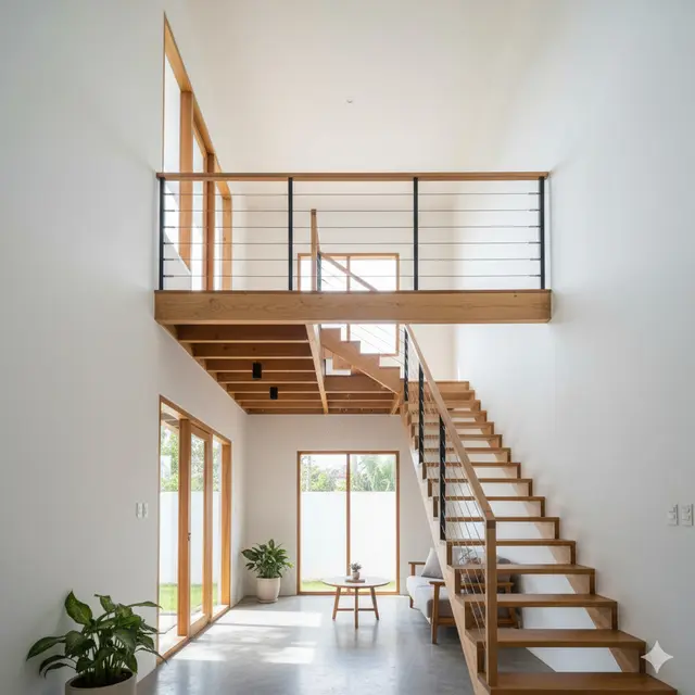 Model Rumah Mezzanine Type 36 Tampak Modern. Gemini