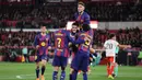 Padahal, Barcelona mampu unggul terlebih dahulu pada menit ke-59 melalui Pau Cubarsi. (AFP/Josep Lago)