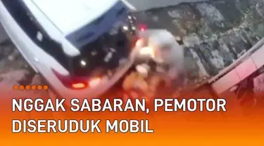 Berkendara di jalan tidak hanya bermodalkan perlengkapan keselamatan. Namun juga kesabaran selama perjalanan. Jangan sampai seperti pemotor satu ini, keteledorannya terekam CCTV.