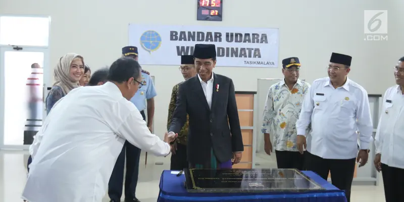 Jokowi Resmikan Bandara Wiriadinata Tasikmalaya