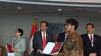 Presiden Jokowi saat berada di Korea Selatan. (Liputan6.com/Lizsa Egeham)