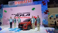 Peluncuran resmi All New Daihatsu Ayla di GJAW 2023 (Otosia.com/Arendra Pranayaditya)