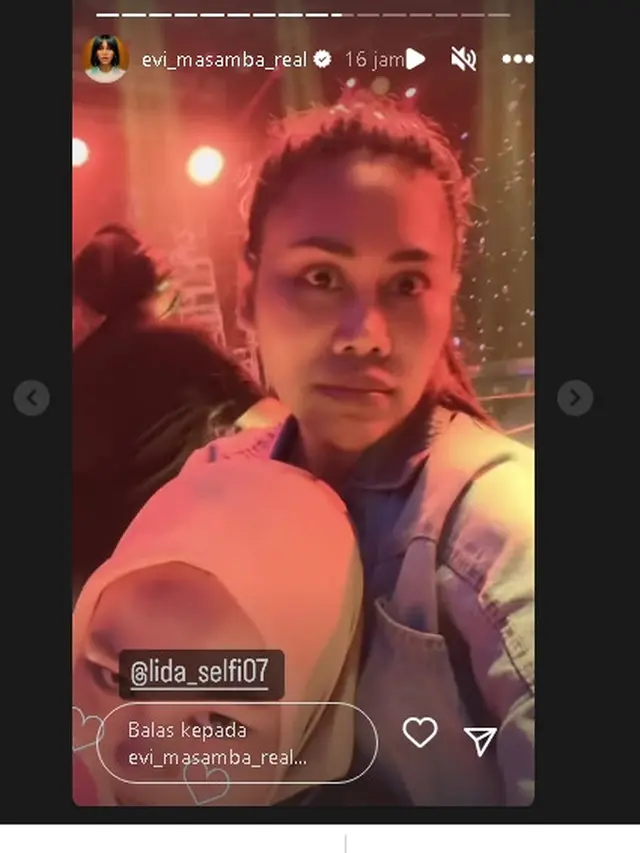 Evi Masamba saat gladi resik HUT Indosiar ke-28 Konser INDOSIA28EST (Foto: Instagram/evi_masamba_real)