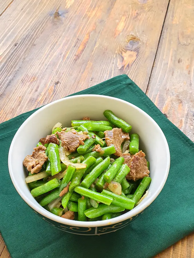 tumis buncis daging