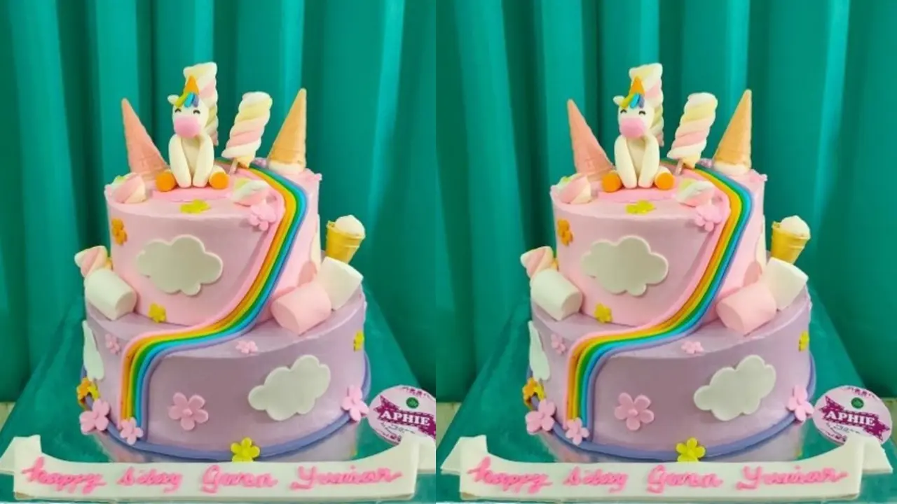 Tart Fondant Unicorn buatan Aphie Tart