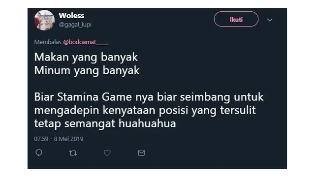 Pesan Netizen Agar Makan Banyak Saat Sahur Ini Bikin Senyum Kecut
