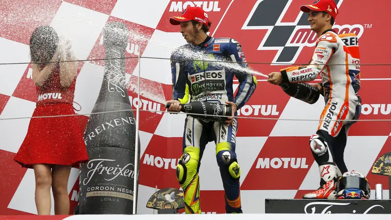 Valentino Rossi dan Dani Pedrosa (LIPUTAN6)