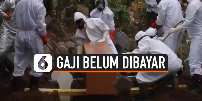 VIDEO: Honor Petugas Pemakaman Covid-19 di Pati Belum Dibayar