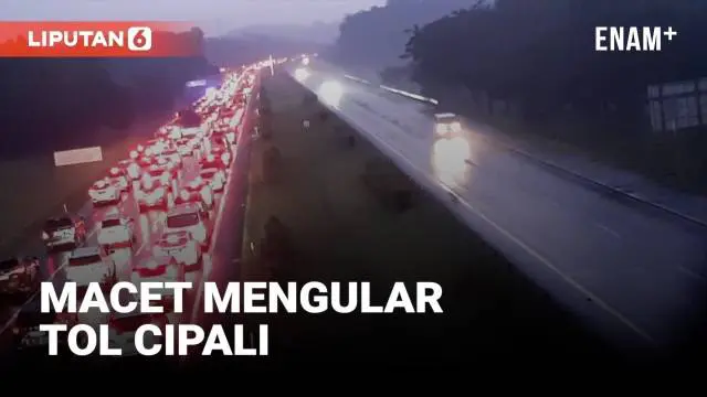 VIDEO: H-1 Lebaran, Tol Cipali Masih Padat Mengular