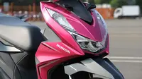 Tampilan depan all-new Honda BeAT terlihat lebih sporty dengan sudut-sudut lancip. (Liputan6.com)