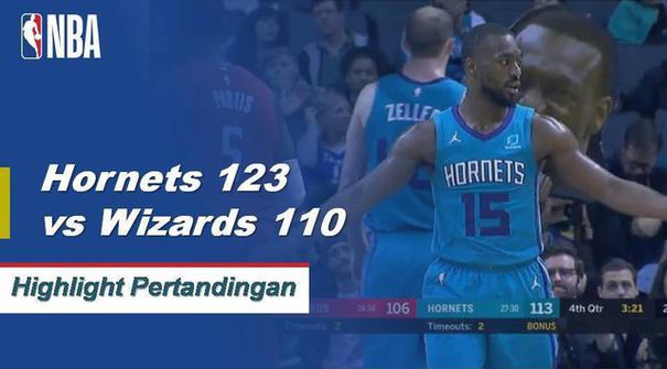 Kemba Walker mencetak 27 dan memberikan 11 assist saat Hornets menang atas Wizards 123-110.