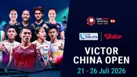 Nonton Victor China Open 2026: Super 1000 Akan Dimulai Pekan Ini Hanya di Vidio