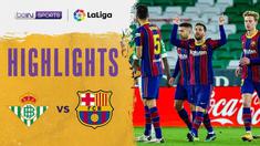 Berita video highlights laga seru pada pekan ke-22 Liga Spanyol 2020/2021 antara Real Betis melawan Barcelona yang berakhir dengan skor 2-3, Senin (8/2/2021) dinihari WIB.